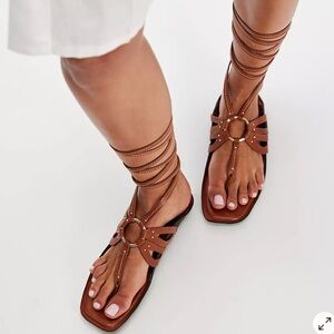 Free People Dragonfly Wrap Sandals